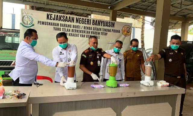 banyuasin barang bukti