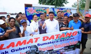 Peresmian Jembatan Slab on Pile Gandus Oleh Gubernur H. Herman Deru