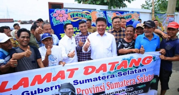 Peresmian Jembatan Slab on Pile Gandus Oleh Gubernur H. Herman Deru